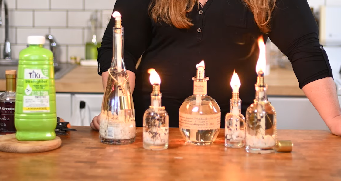 whiskey tiki torch mosquito repellant
